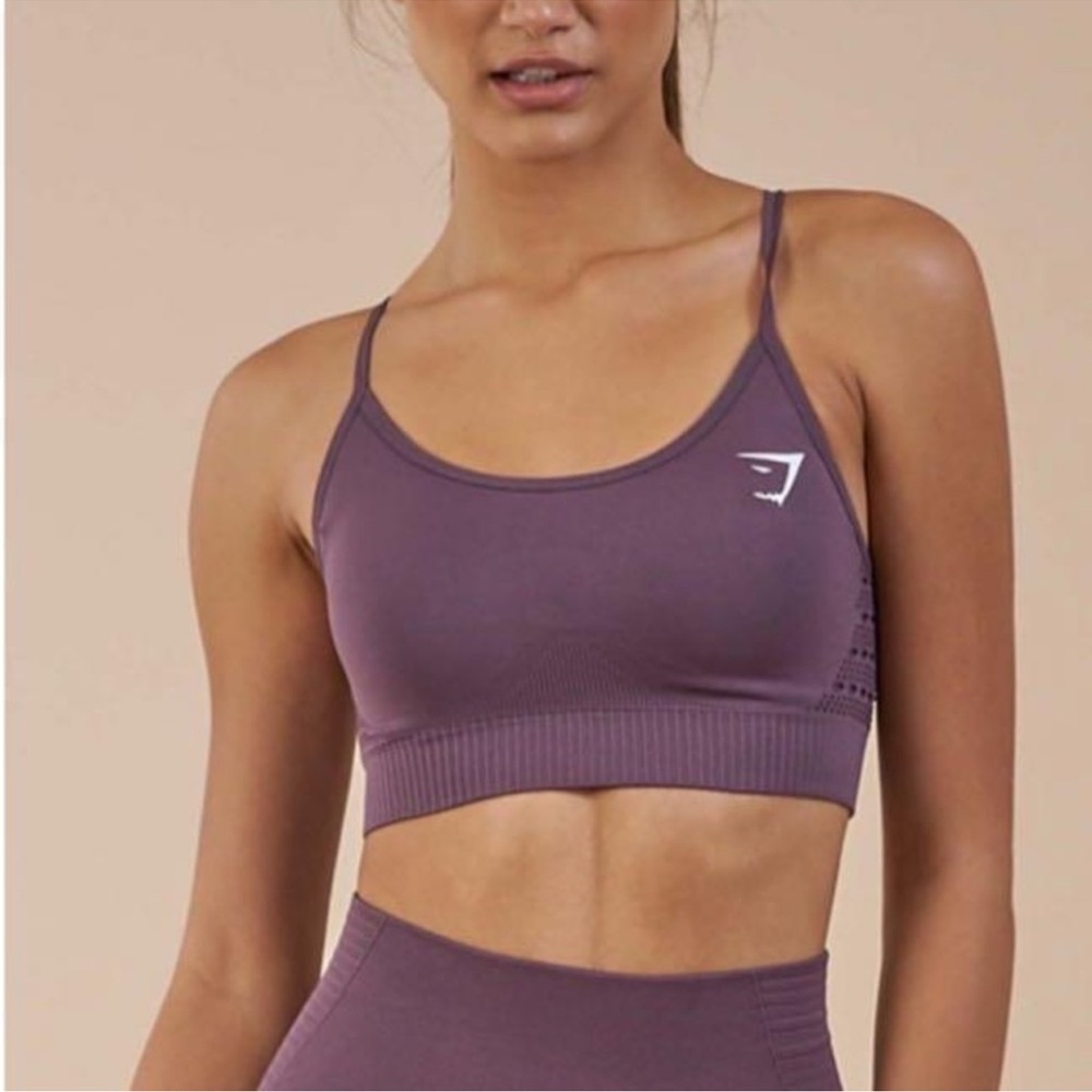 Gymshark Energy Seamless Sports Bra in Puple Wash